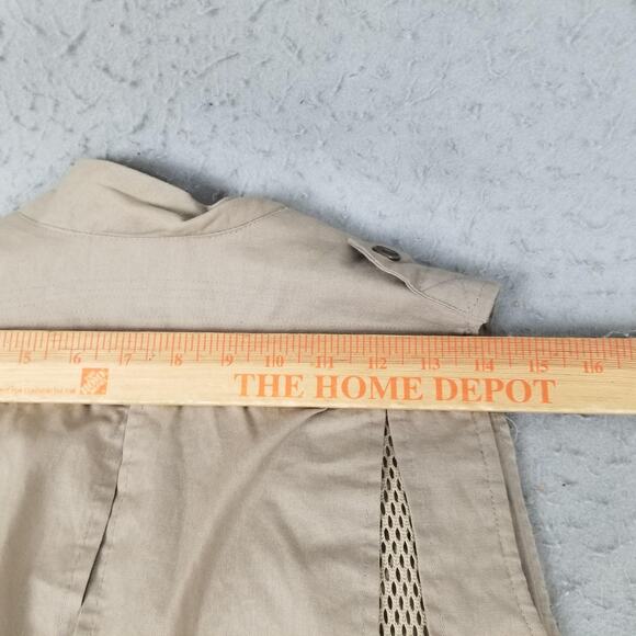 Humvee Vest Mens XS Khaki Safari Fishing Photo Travel Multi Pocket Utility - Picture 14 of 16